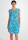 Leinenkleid knielang mit Blumenmuster kurzarm