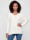 Oversize Grobstrick-Pullover mit V-Ausschnitt