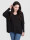 Oversize Grobstrick-Pullover mit V-Ausschnitt