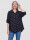 Oversized Musselin-Hemdbluse mit Punktmuster