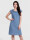Sommerliches Leinenkleid mit Umschlagkragen kurzarm elegant