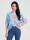 Fledermauspullover mit Blumen-Muster