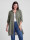 Oversized Musselin Longbluse mit Häkelspitze