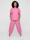 Oversized Kurzarm Sweatanzug Set mit 7/8-Hose Jogginganzug