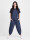 Oversized Kurzarm Sweatanzug Set mit 7/8-Hose Jogginganzug