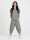 Oversized Kurzarm Sweatanzug Set mit 7/8-Hose Jogginganzug