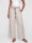 Wide-Leg Leinenhose Schlupfhose mit weitem Bein und Gürtel