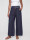 Wide-Leg Leinenhose Schlupfhose mit weitem Bein und Gürtel