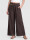 Wide-Leg Leinenhose Schlupfhose mit weitem Bein und Gürtel