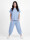 Oversized Kurzarm Sweatanzug Set mit 7/8-Hose Jogginganzug
