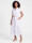 Hemdblusenkleid in Midilänge mit Lochstickerei und Gürtel