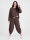 Oversized Jersey-Sweatanzug Set mit 7/8-Hose Jogginganzug
