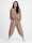 Oversized Jersey-Sweatanzug Set mit 7/8-Hose Jogginganzug