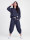 Oversized Jersey-Sweatanzug Set mit 7/8-Hose Jogginganzug