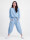 Oversized Jersey-Sweatanzug Set mit 7/8-Hose Jogginganzug